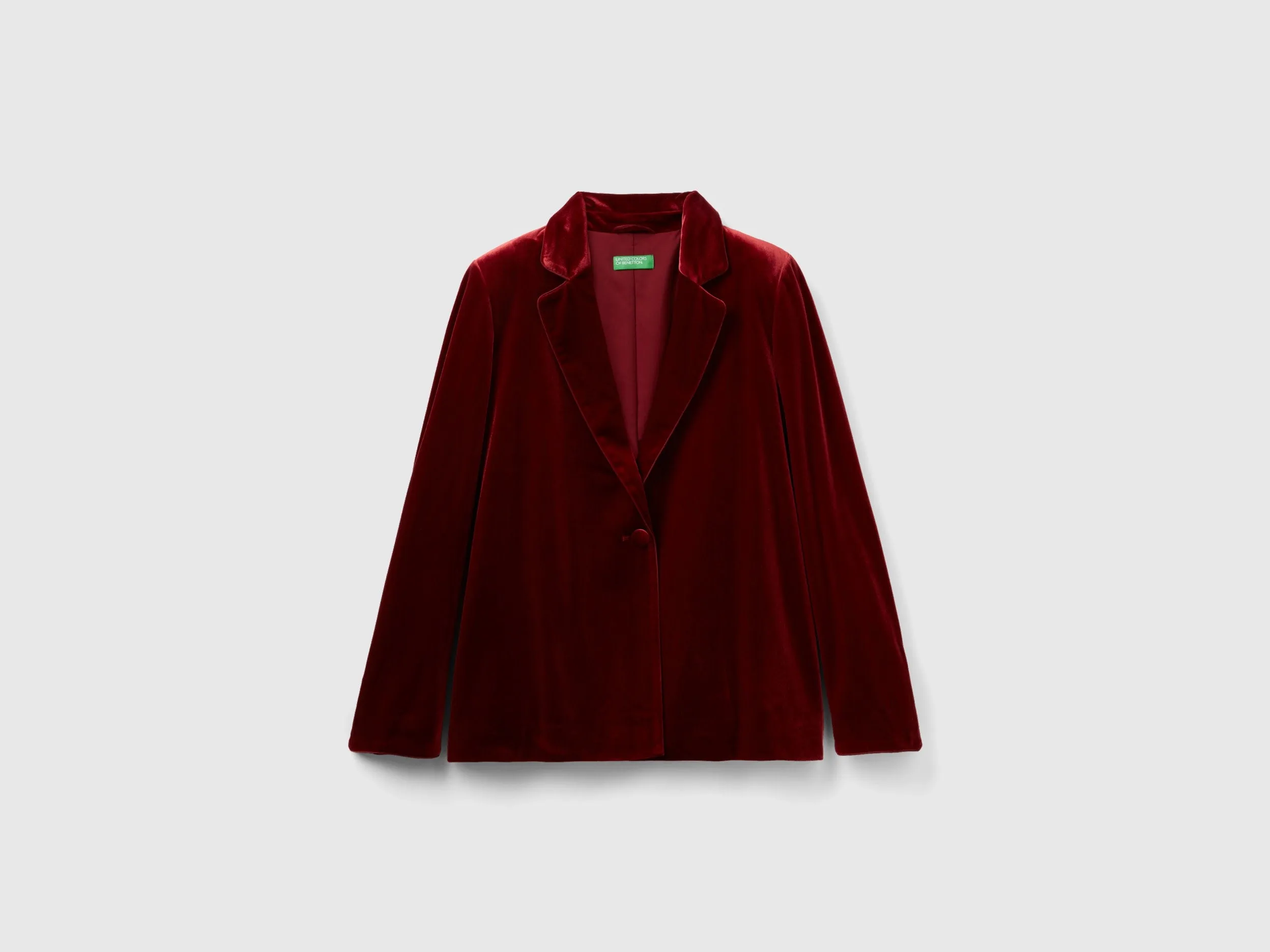 Satin Finish Lapel Neck Single-Breasted Jacket