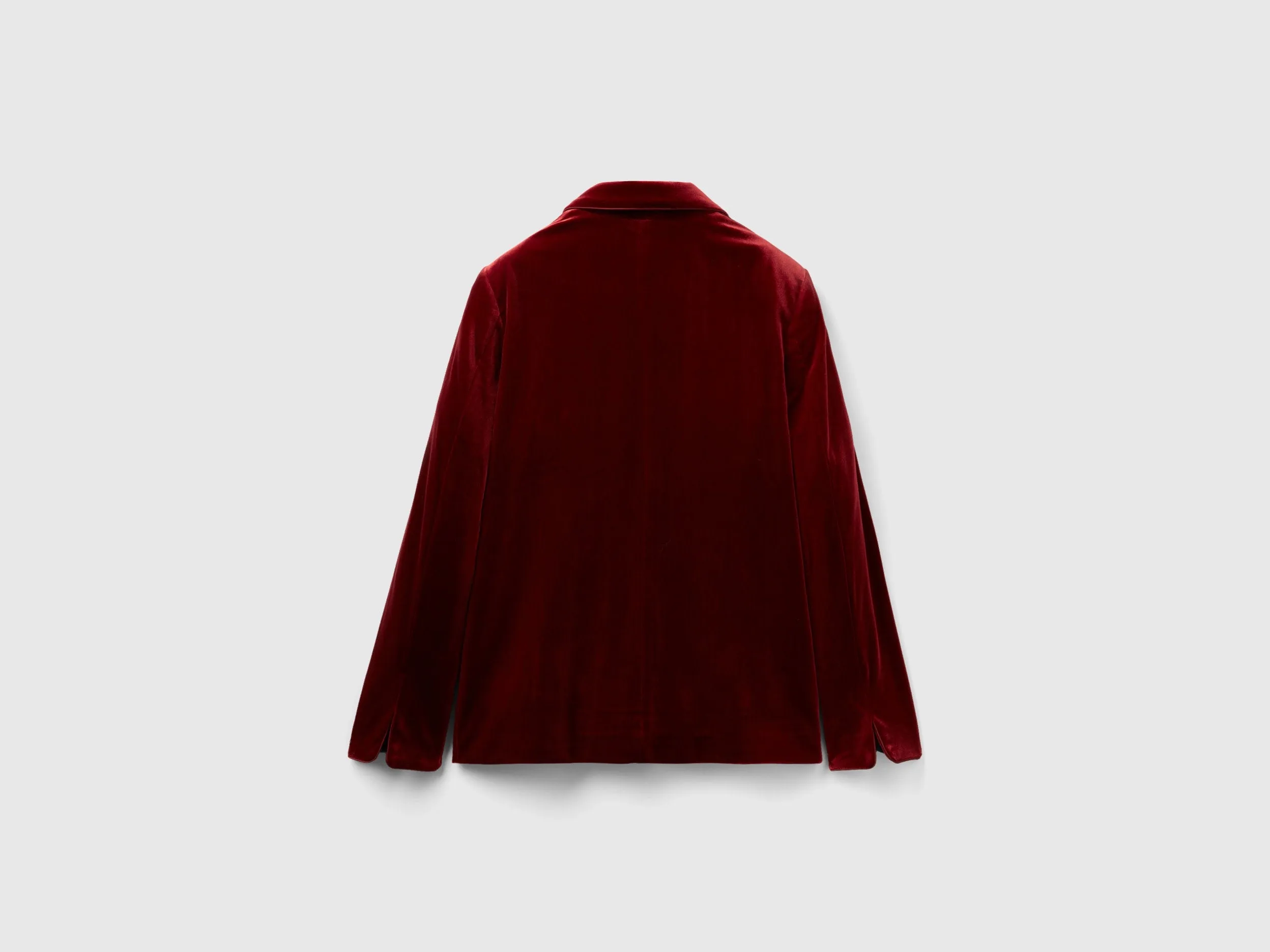 Satin Finish Lapel Neck Single-Breasted Jacket