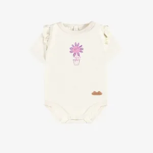 Souris Mini Baby Girls Flower Pot Bodysuit