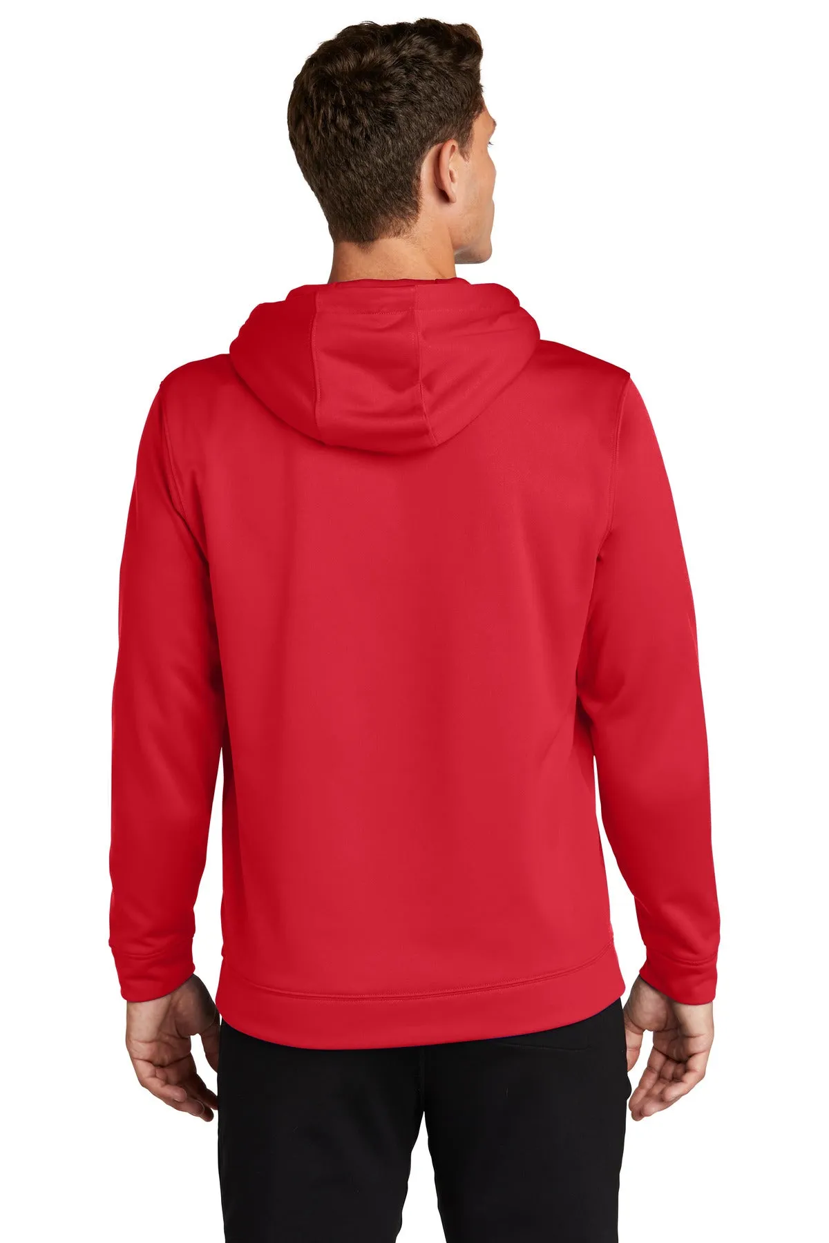 Sport-Tek Sport-Wick Fleece Hooded Pullover.  F244 Deep Red