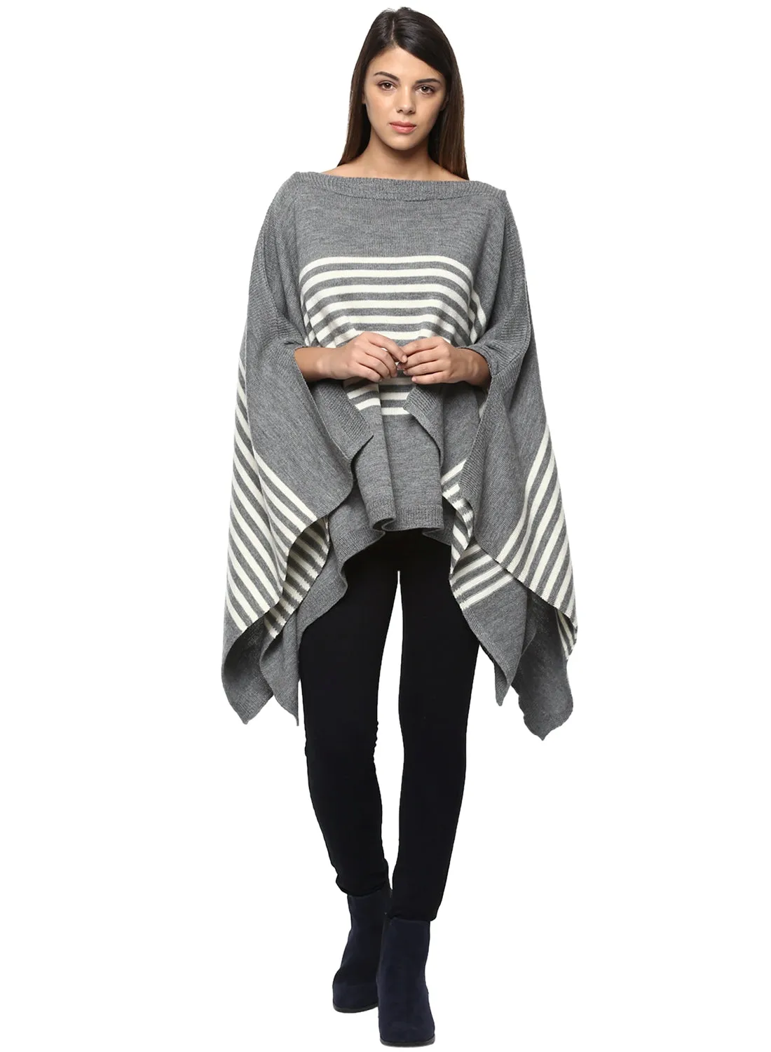 Striped Ruana