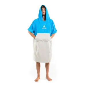 Surflogic Cyan & Grey Poncho