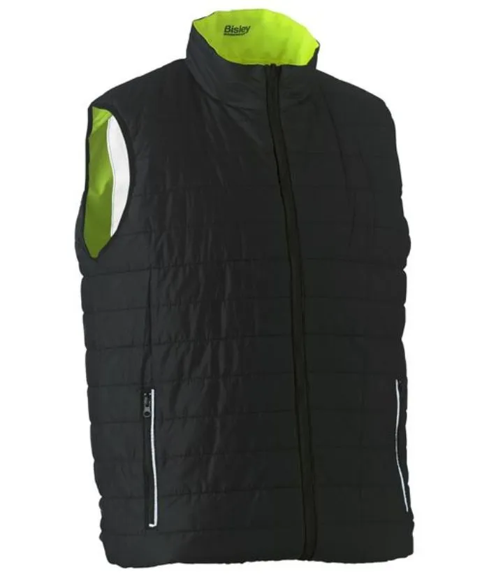 Taped Hi Vis Reversible Puffer Vest