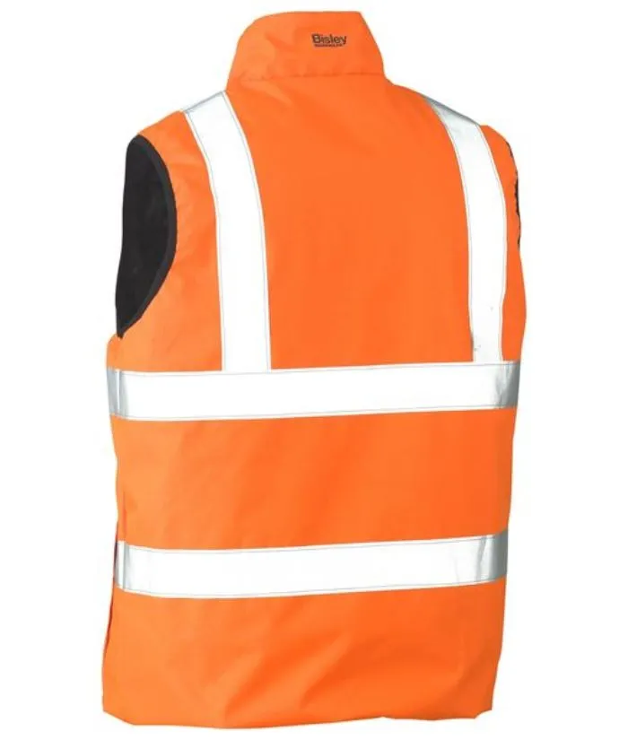 Taped Hi Vis Reversible Puffer Vest