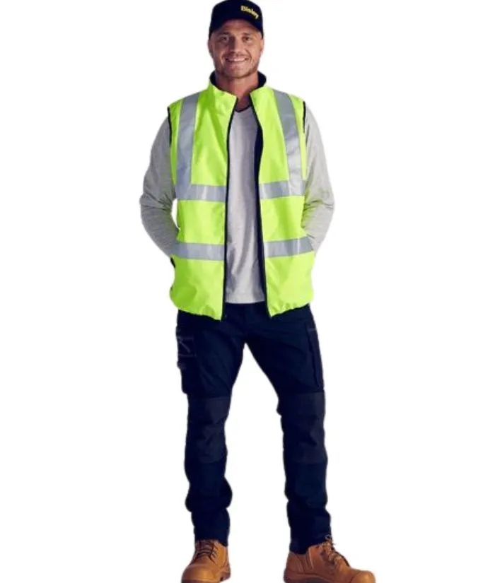 Taped Hi Vis Reversible Puffer Vest