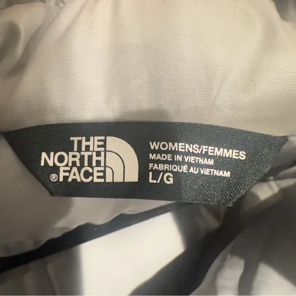 The North Face 550 Women's Goose Down Insulated Puffer Vest Gray Jacket Women L