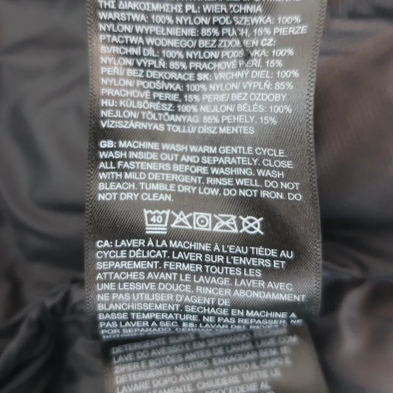 The North Face Nuptse Cropped Down Puffer Jacket Black Size Medium