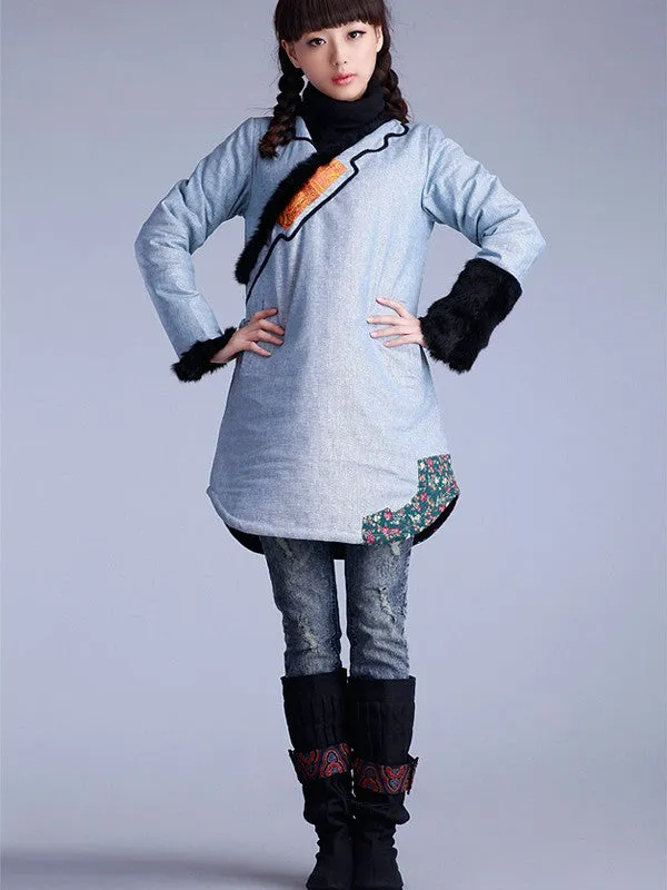 Tibetan Odval long puffer coat