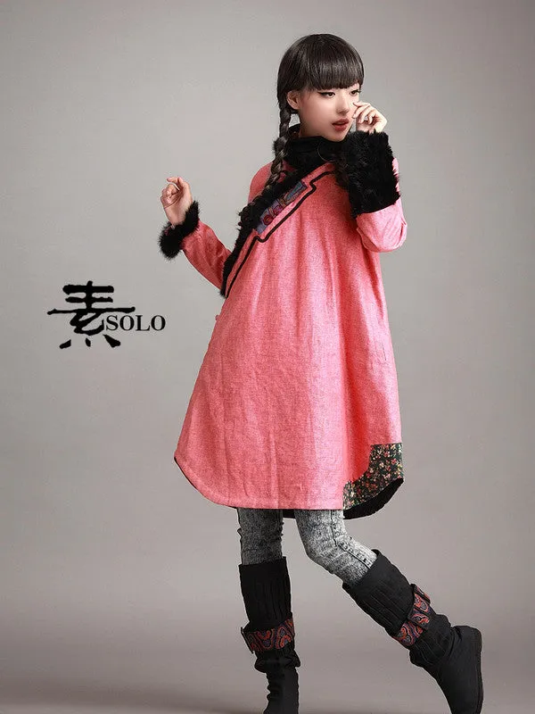 Tibetan Odval long puffer coat