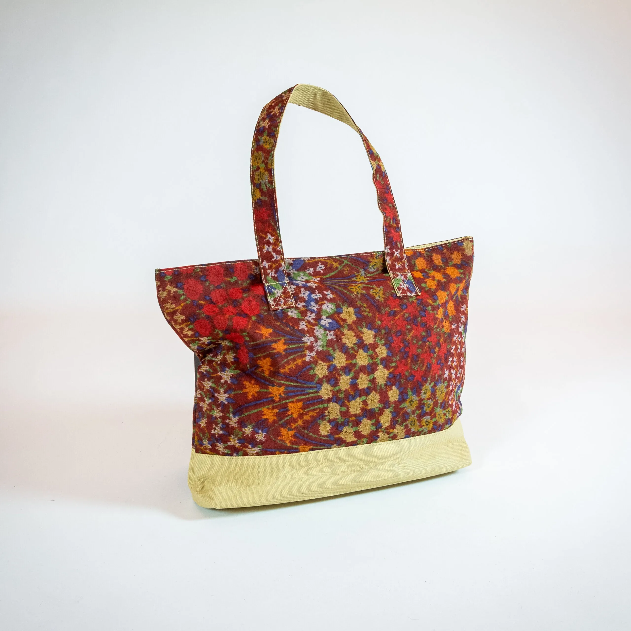 Tote Bag of Vintage Kimono Fabric