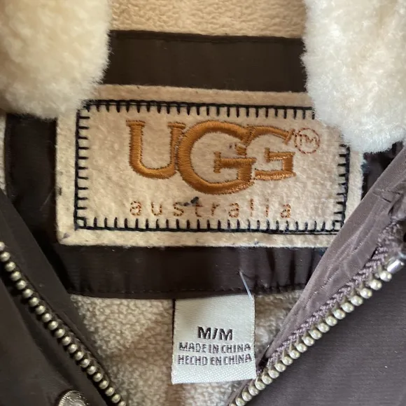 UGG Australia Down Filled Puffer Jacket Sz Medium