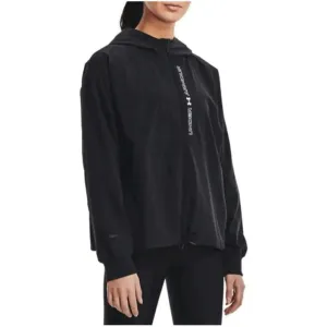 Under Armour Women's Black Hooded Blazer with Zip and Pockets