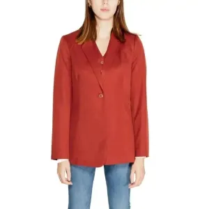 Vero Moda Women's Red Blazer with Lapel Collar
