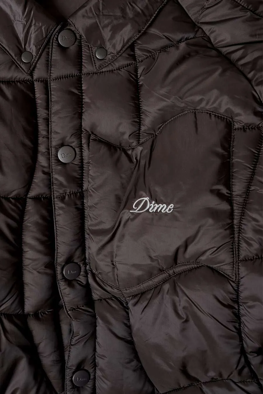 VESTE MIDWEIGHT WAVE PUFFER MARRON