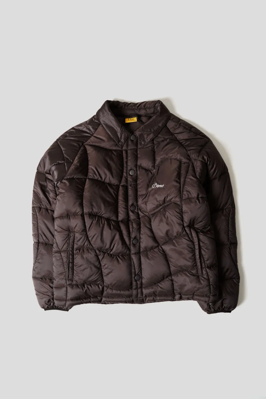 VESTE MIDWEIGHT WAVE PUFFER MARRON
