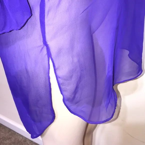 Vintage Gold Label VS Purple Ruffled Night Dress
