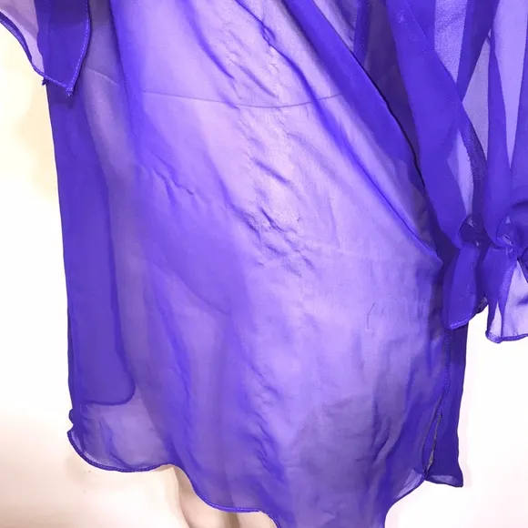 Vintage Gold Label VS Purple Ruffled Night Dress