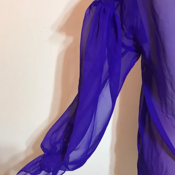 Vintage Gold Label VS Purple Ruffled Night Dress