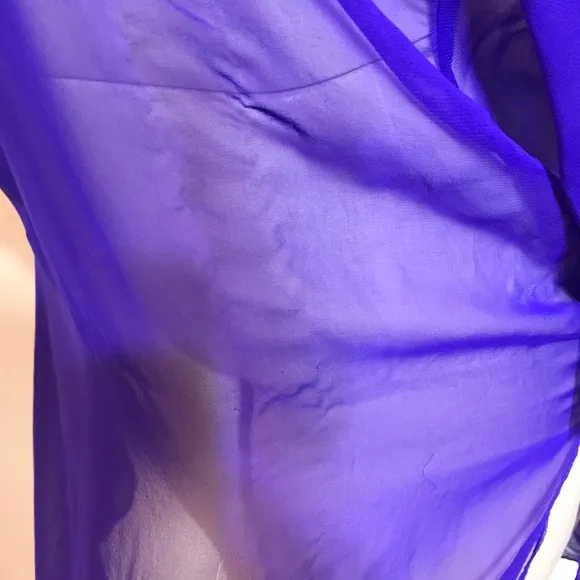 Vintage Gold Label VS Purple Ruffled Night Dress