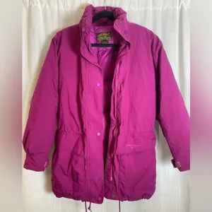 Vtg Eddie Bauer Puffer Coat Size S