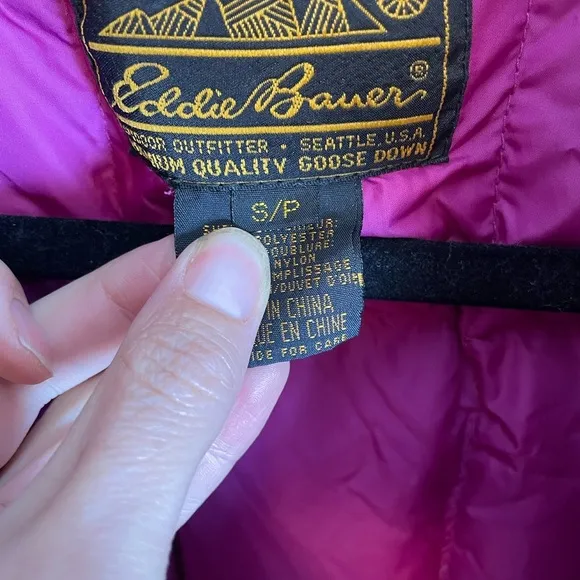 Vtg Eddie Bauer Puffer Coat Size S