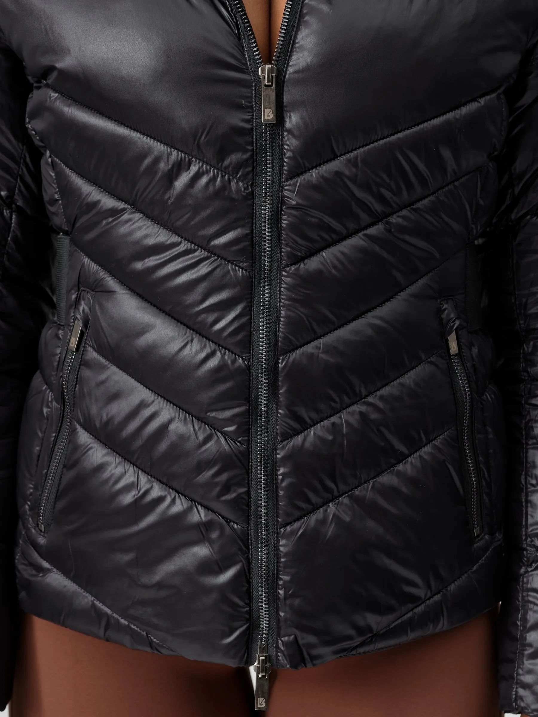 Waist Taper Puffer Jacket - Onyx Black