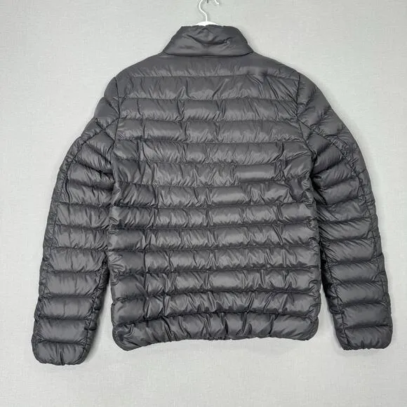 Wantdo Womens Jacket Small Gray Duck Down Puffer Ultra Light Packable Travel