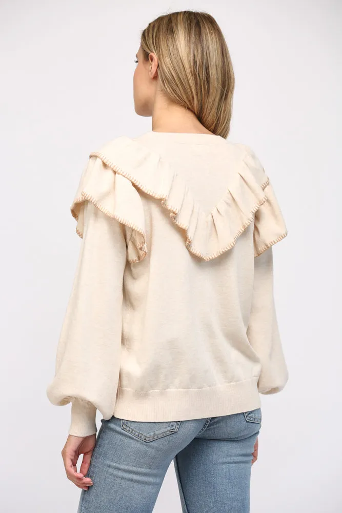 Waverly Whipstitch Top