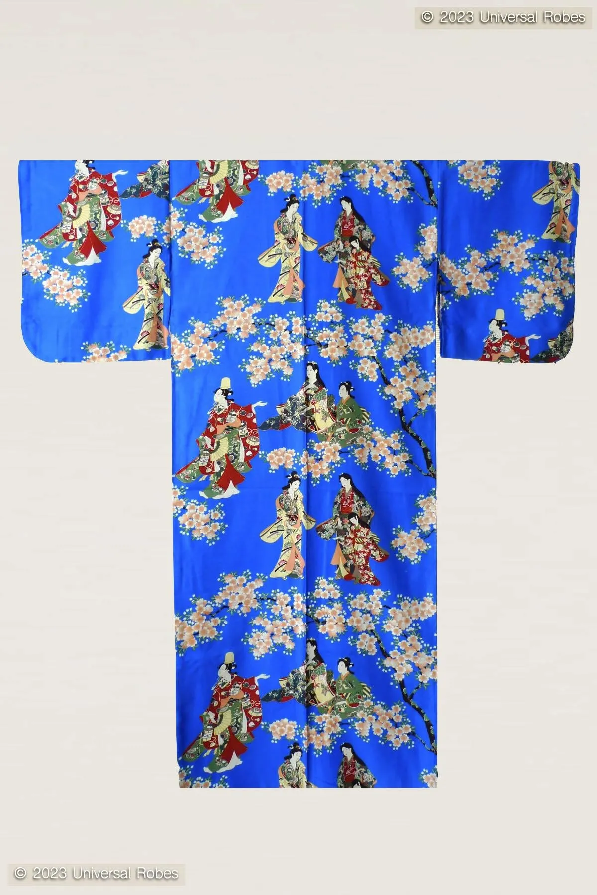 Women Flower Viewing Cotton Sateen Kimono