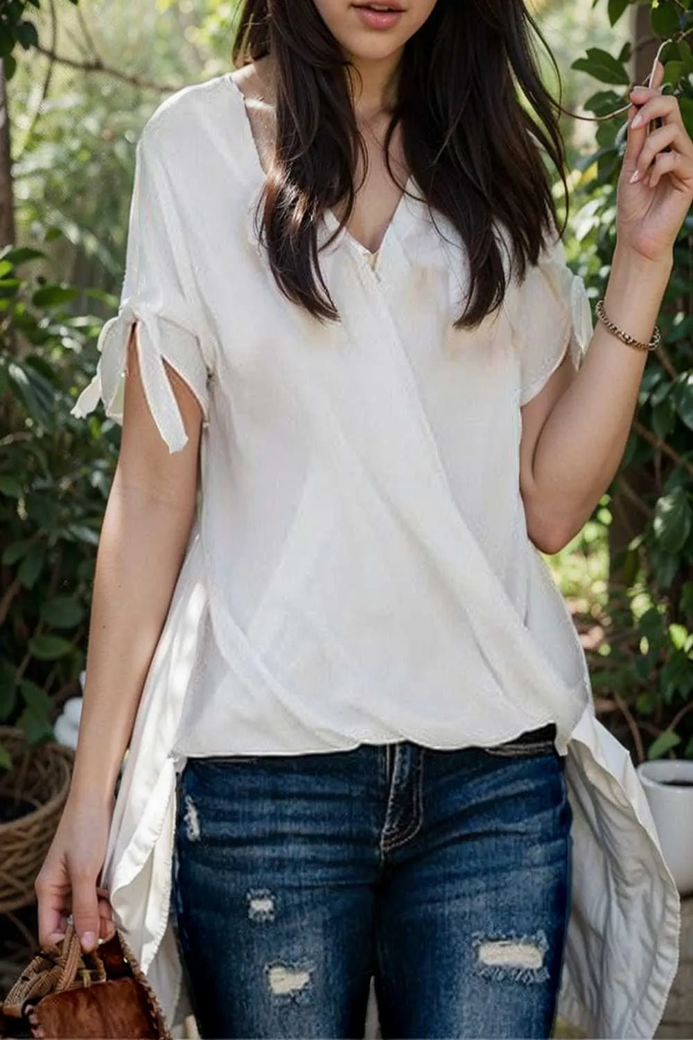 women s blouses loose solid belted long sleeve blouse