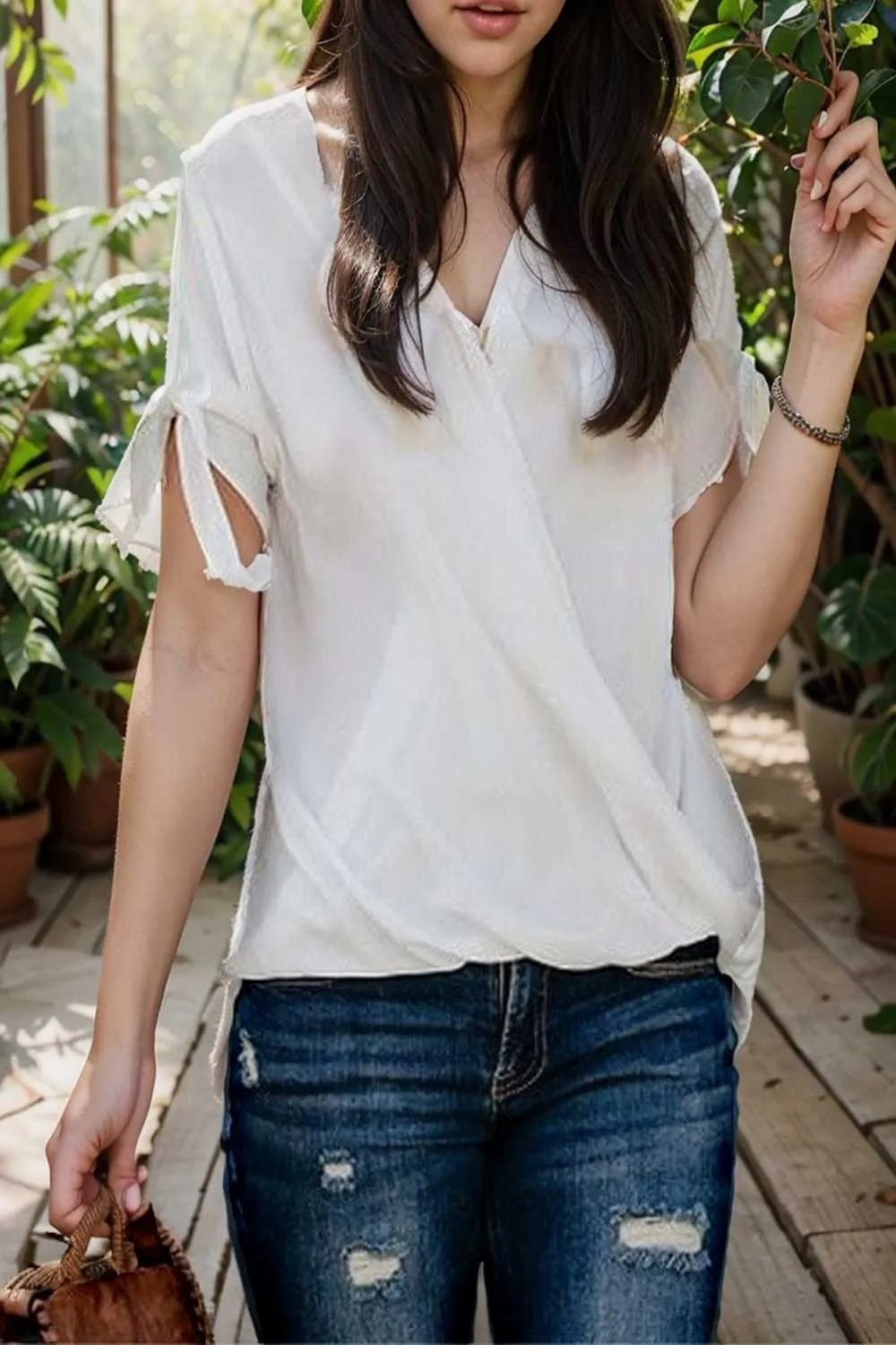women s blouses loose solid belted long sleeve blouse