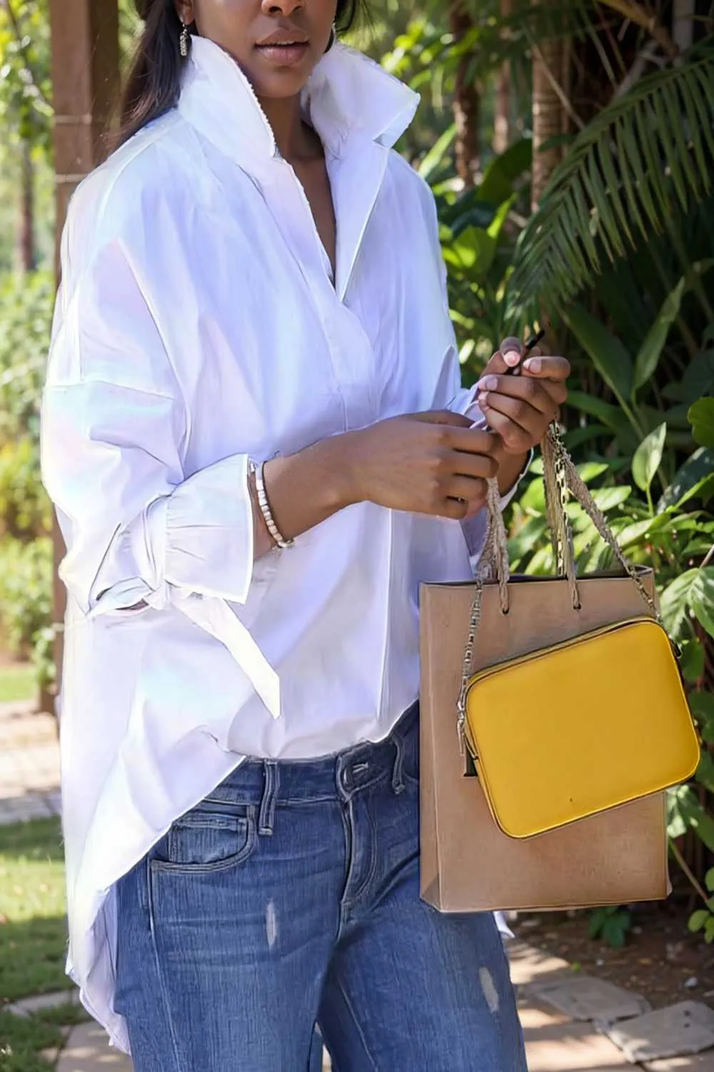women s blouses loose solid belted long sleeve blouse
