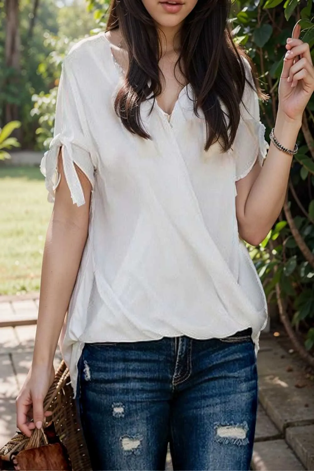 women s blouses loose solid belted long sleeve blouse