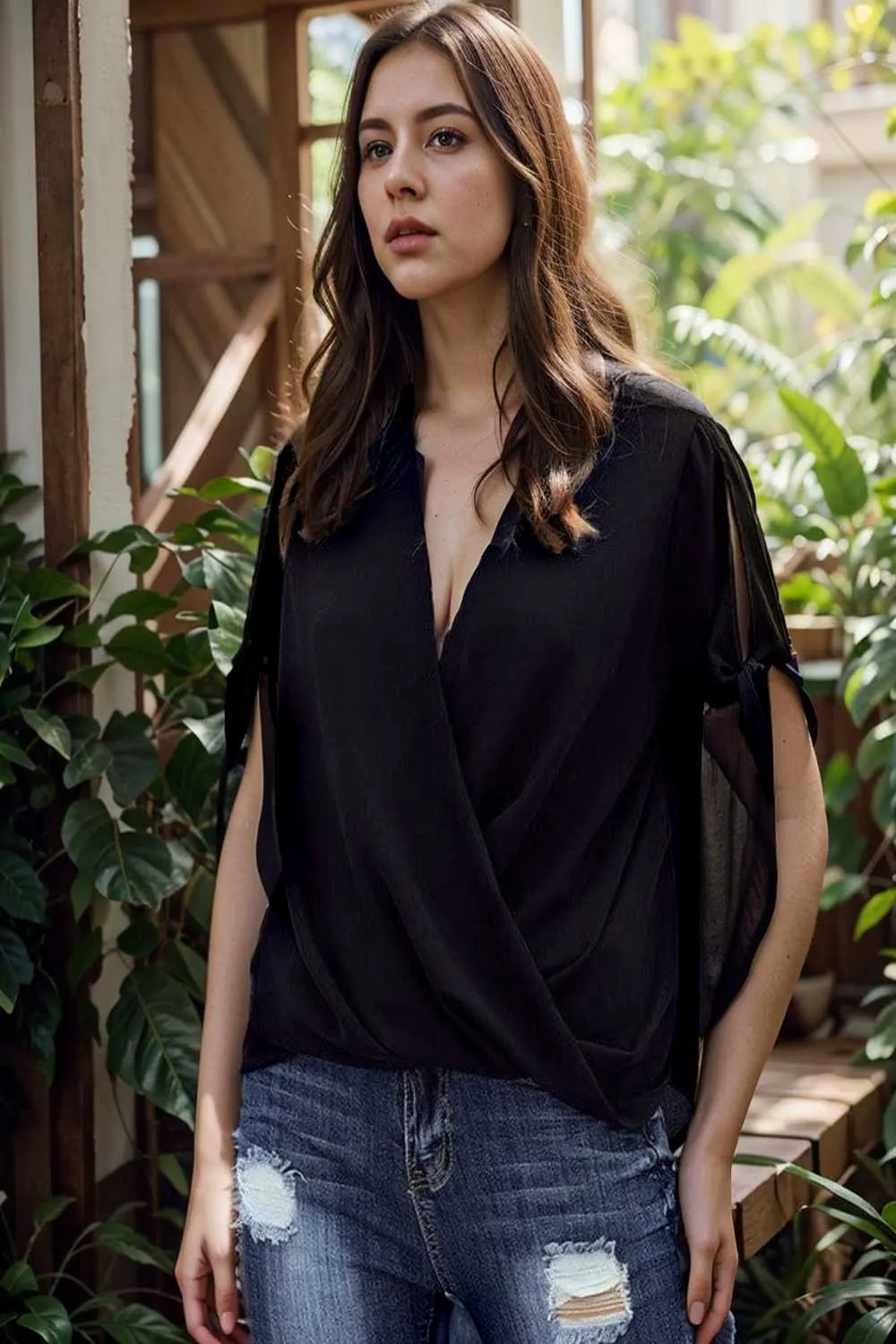 women s blouses loose solid belted long sleeve blouse