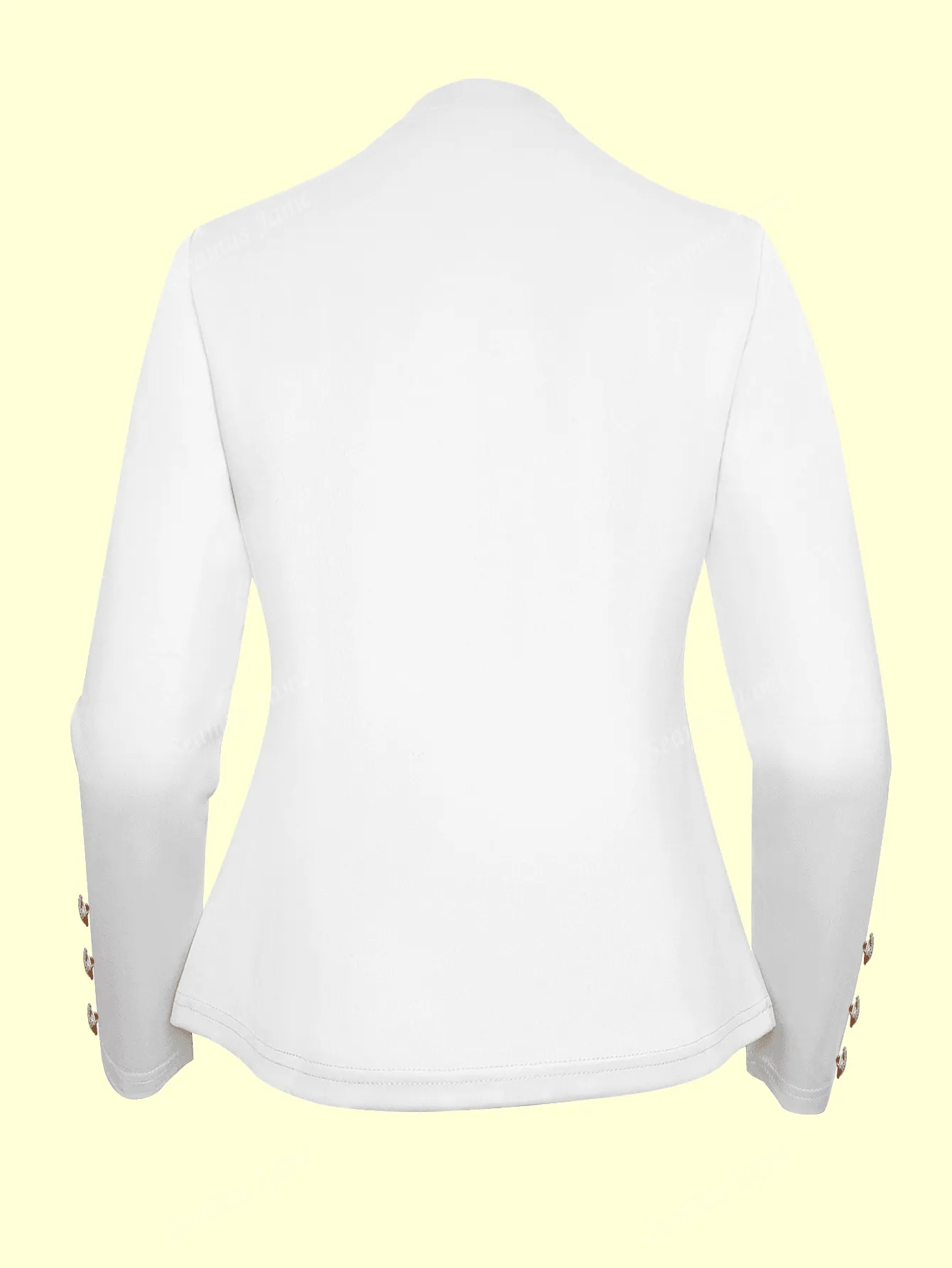 Women Solid Color Button Down Long Sleeve Jacket, Spring & Fall