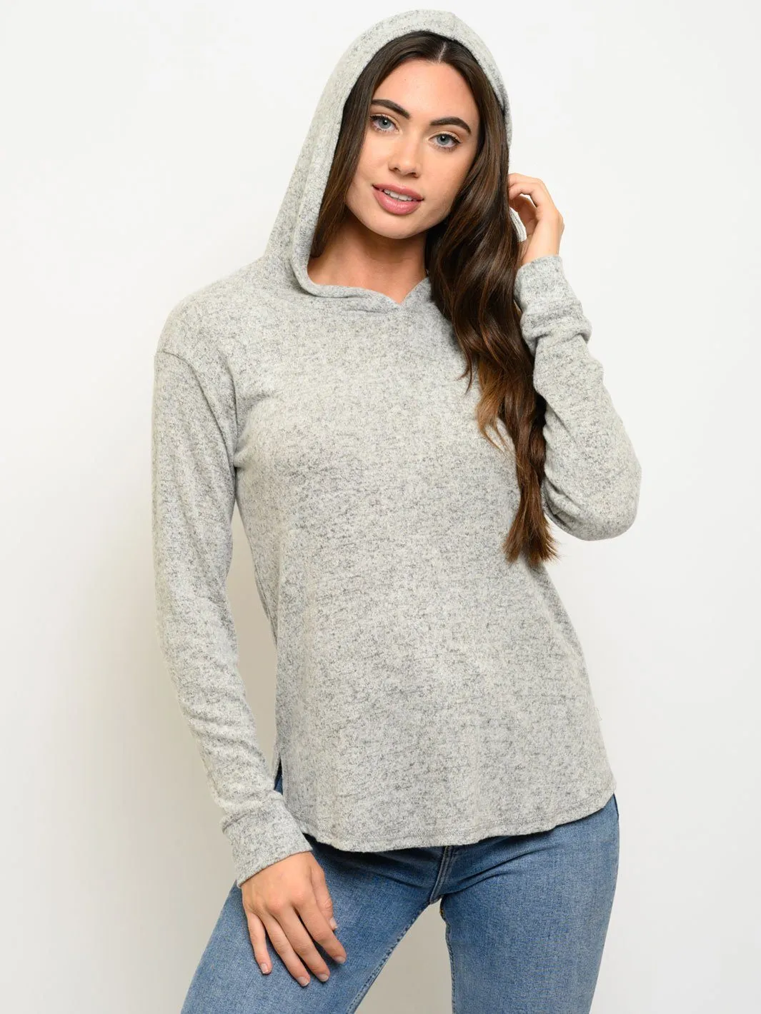WOMEN'S LONG SLEEVE HOODIE TOP