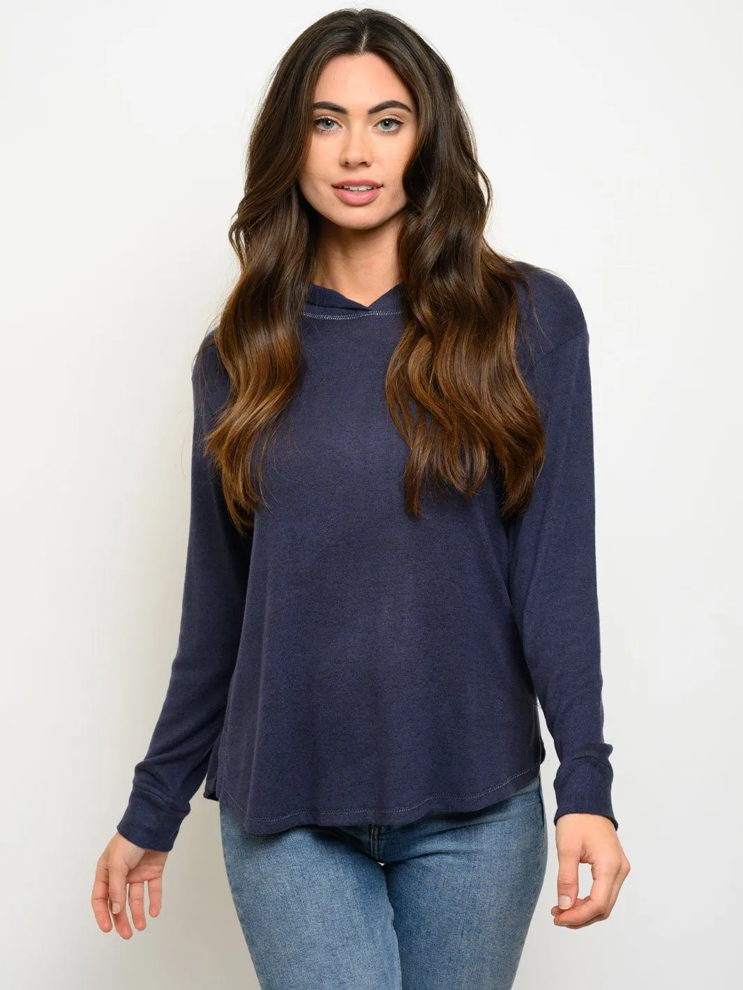 WOMEN'S LONG SLEEVE HOODIE TOP