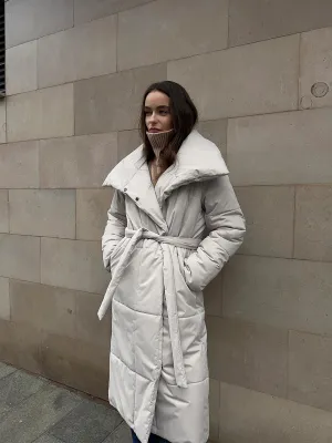 Women’s Long Windproof Puffer Parka for Winter