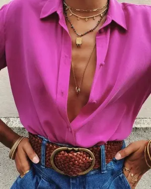 Xieyinshe - Long Sleeve Button Down Casual Shirt