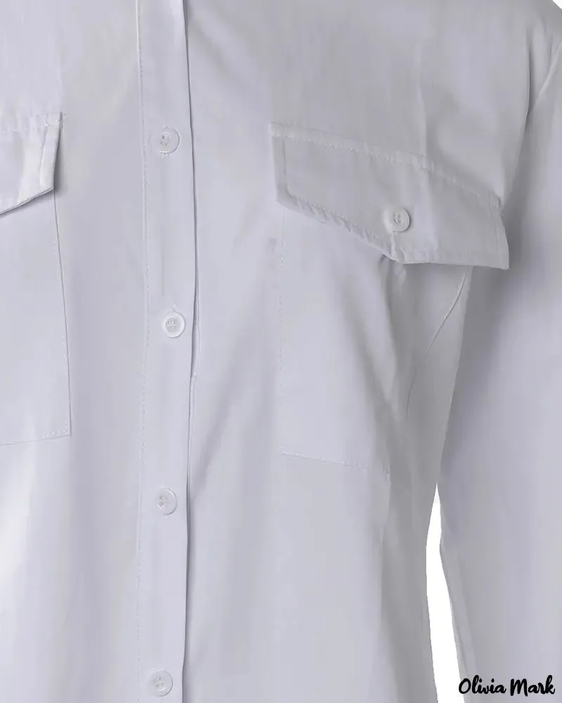 Xieyinshe - Long sleeve shirt with buttoned pocket