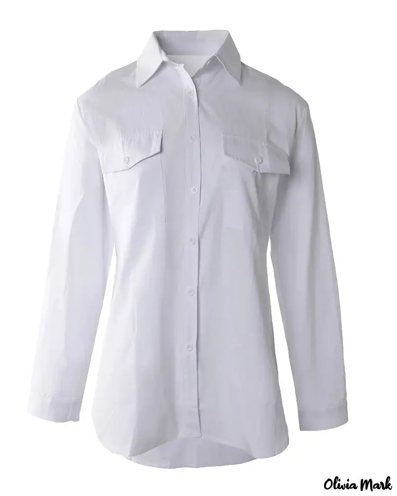Xieyinshe - Long sleeve shirt with buttoned pocket