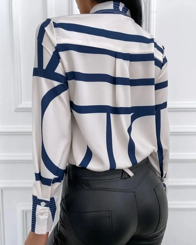 Xieyinshe - Long Sleeve Striped Casual Shirt