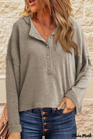 Xieyinshe - Loose buttoned khaki long sleeve shirt