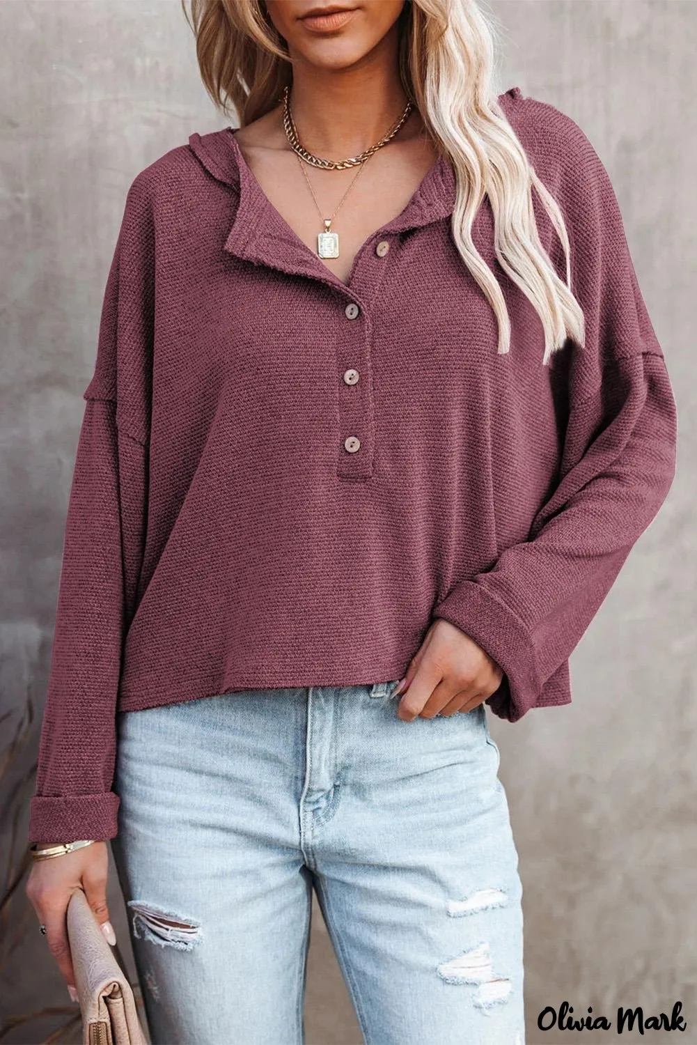 Xieyinshe - Loose buttoned khaki long sleeve shirt