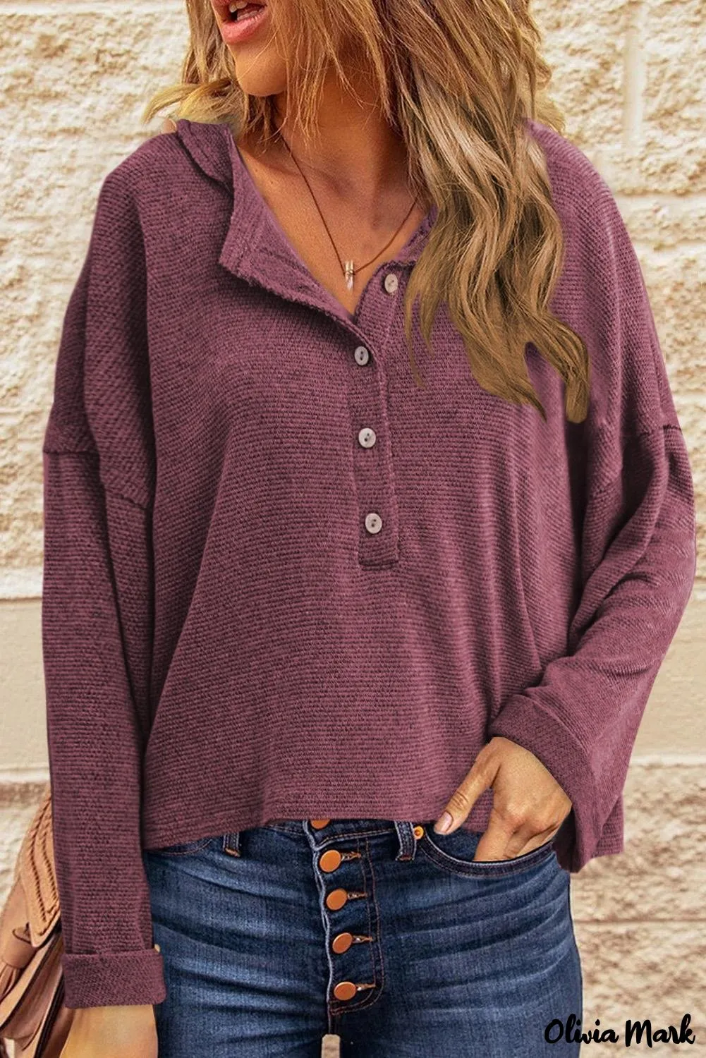 Xieyinshe - Loose buttoned khaki long sleeve shirt