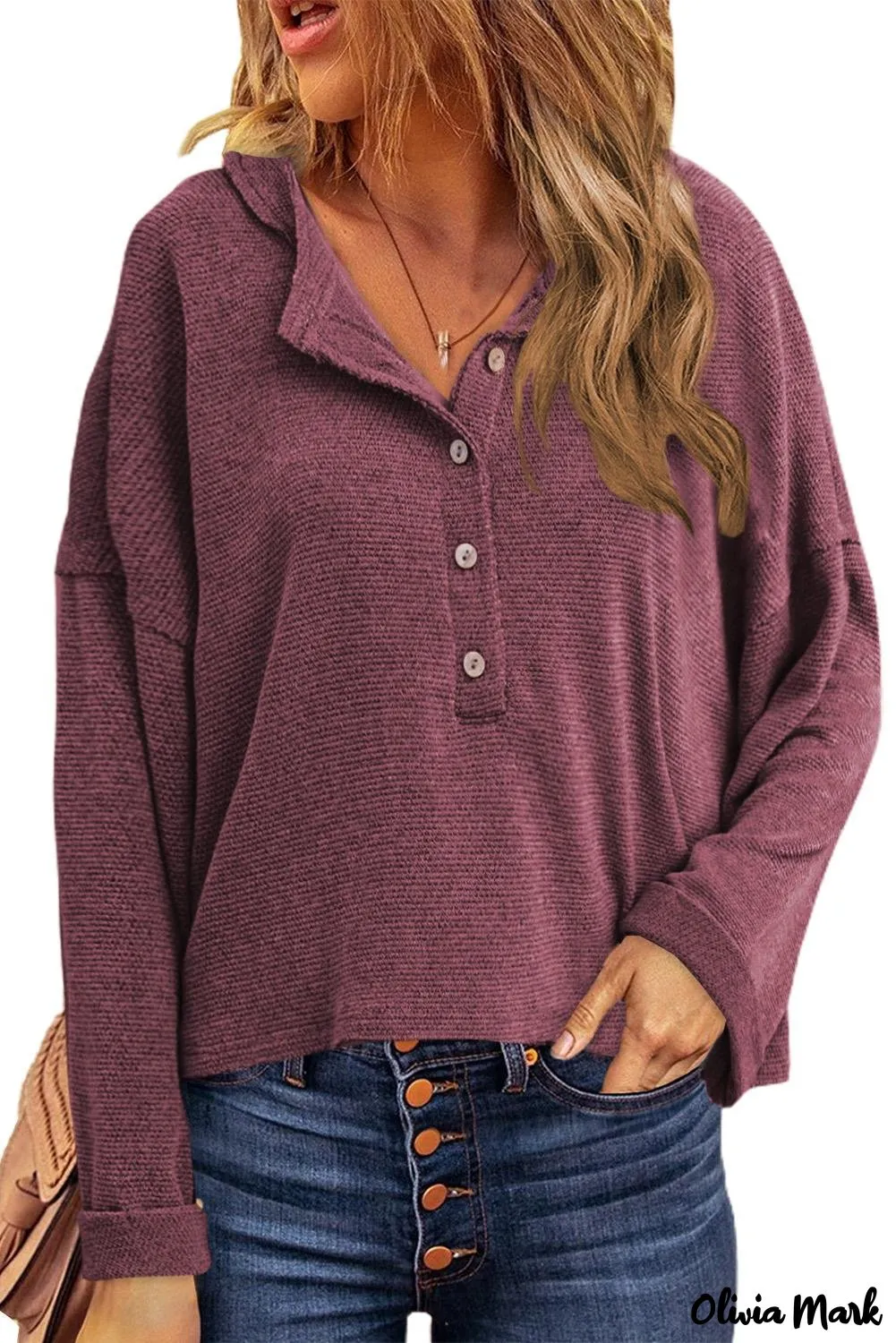 Xieyinshe - Loose buttoned khaki long sleeve shirt