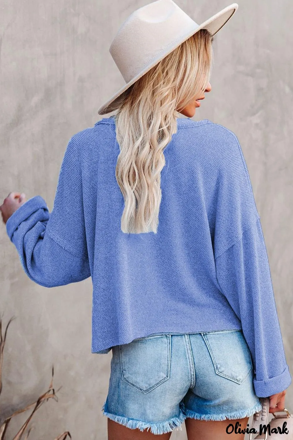 Xieyinshe - Loose buttoned khaki long sleeve shirt